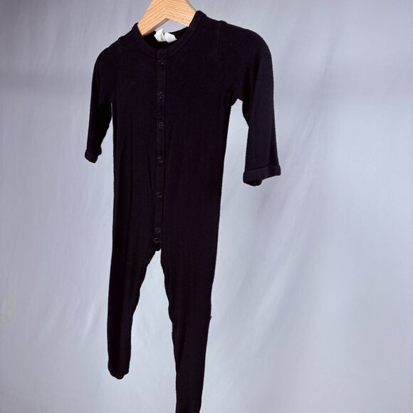 Kyte Baby Midnight Solid Black Bamboo Snap Footed Sleeper Outfit 3-6m / 6m - Picture 4 of 8